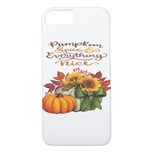 Pumpkin Gewürz & Everything Nice Slogan Vibes Case-Mate iPhone Hülle (Rückseite)