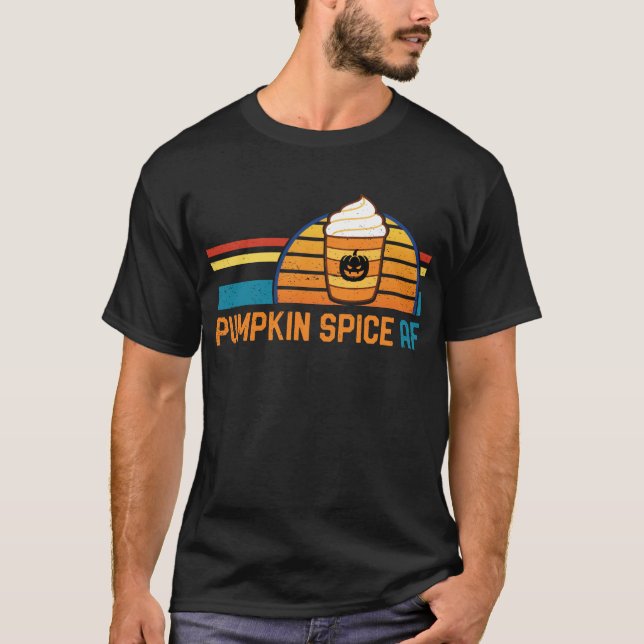Pumpkin Gewürz Gewürzmagen Halloween-Kürbis T-Shirt (Vorderseite)