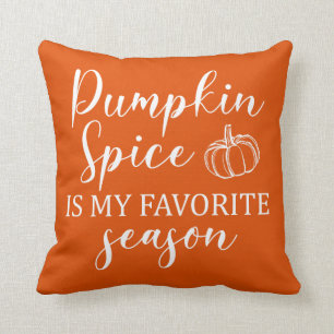 Pumpkin Gewürz ist meine Lieblings-Herbstorange Kissen