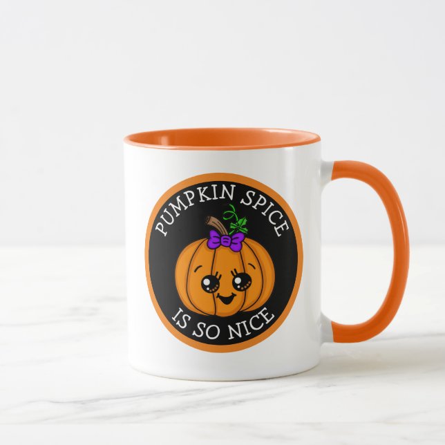 Pumpkin Gewürz ist so schön Halloween Herbst Tasse (Rechts)