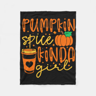 Pumpkin Gewürz Kinda Girl Herbstsaison Frauen Fleecedecke