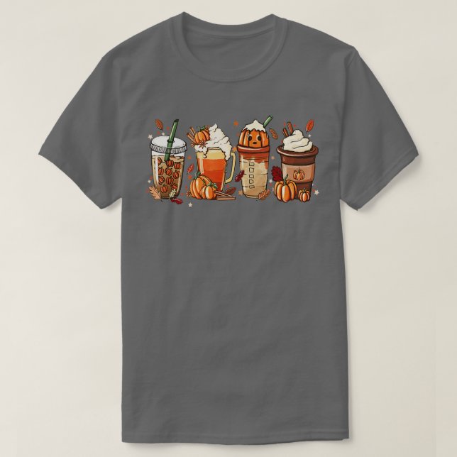 Pumpkin Gewürz Latte Fall Kaffee Pumpkin GewürzDan T-Shirt (Design vorne)