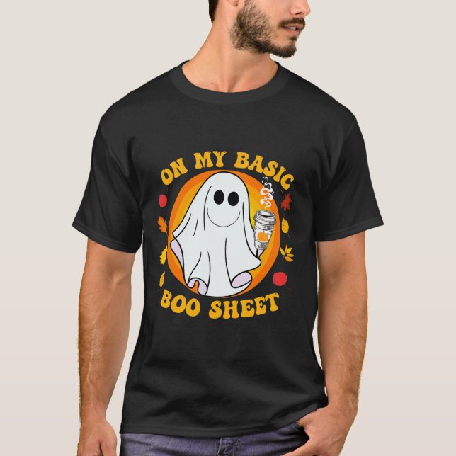 Pumpkin Gewürz Latte Fall Vibe Halloween Basic-Spa T-Shirt (Vorderseite)