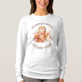 Pumpkin Gewürz Latte Gemütliche Herbstkürbis Saaso T-Shirt