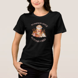 Pumpkin Gewürz Latte Gemütliche Herbstkürbis Saaso Tri-Blend Shirt
