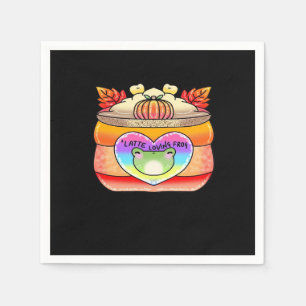 Pumpkin Gewürz Latte Love Frog Serviette