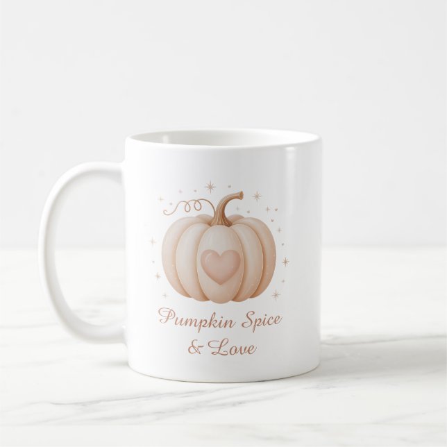 Pumpkin Gewürz & Liebe Niedliche Pastel Pumpkin Ha Kaffeetasse (Links)