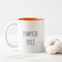 Pumpkin Gewürz Minimalistisch Kaffee Tasse