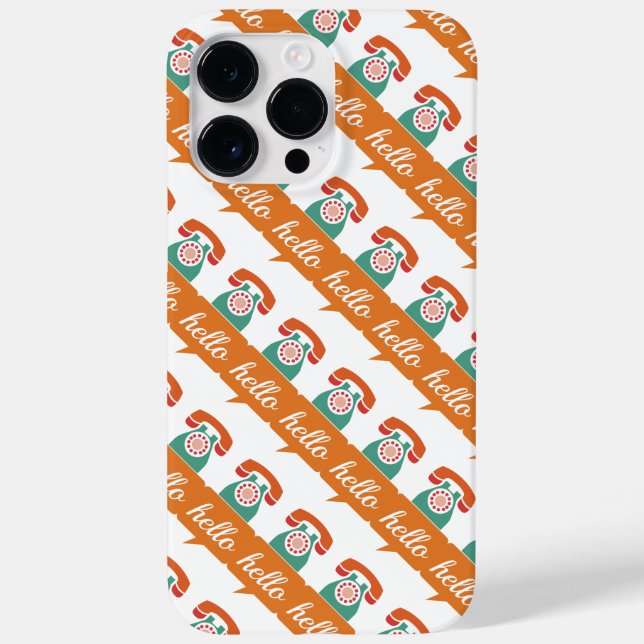 Pumpkin Gewürz Minze Delight Retro Telefon Hallo Case-Mate iPhone 14 Pro Max Hülle (Rückseite)