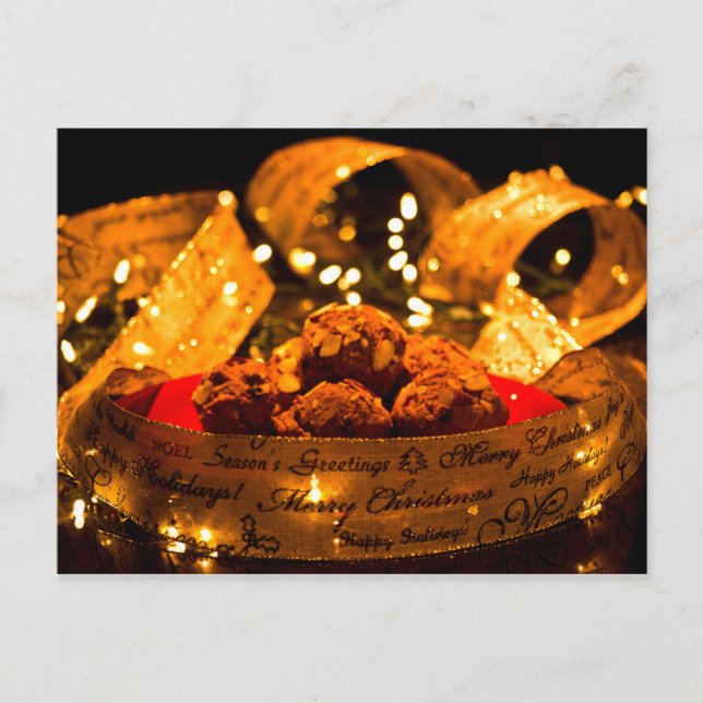 Pumpkin Gewürz Muffin Rezept Weihnachten Postkarte (Vorderseite)