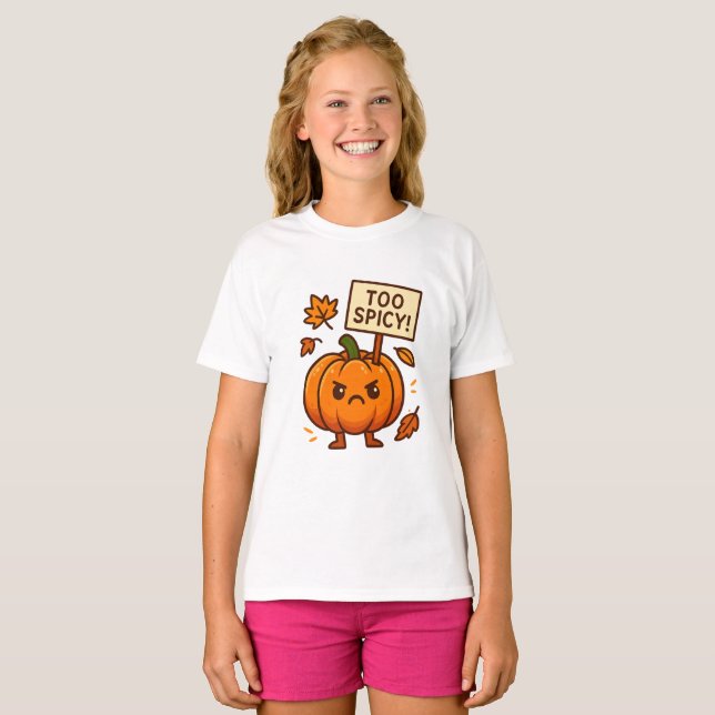 Pumpkin Gewürz Rebellion - T-Shirt der Kawaii-Prot (Vorne ganz)