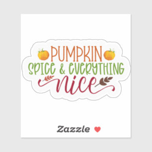 Pumpkin Gewürz und alles Gute Aufkleber