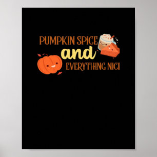 Pumpkin Gewürz und alles Gute Design Herbst Poster