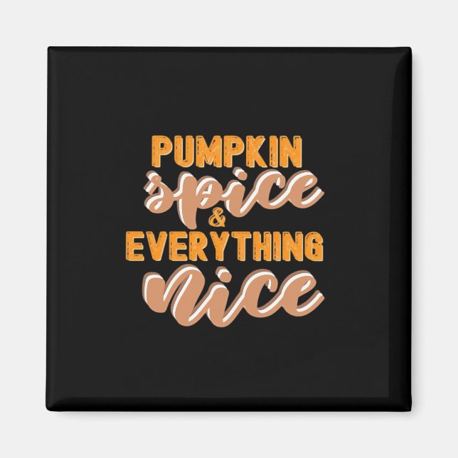Pumpkin Gewürz und alles Gute Herbst Magnet (Vorne)