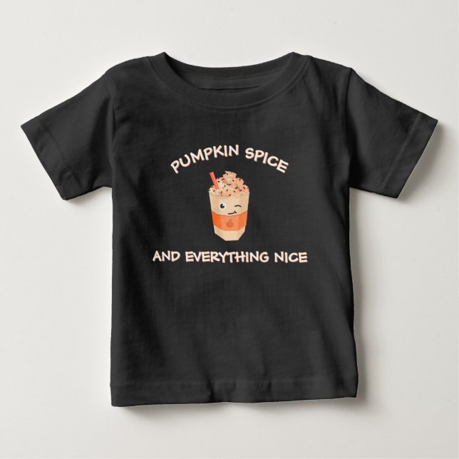 Pumpkin Gewürz und alles Nizza Baby T-shirt (Vorderseite)
