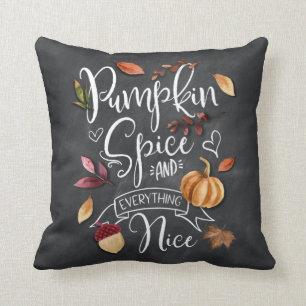 Pumpkin Gewürz und alles Nizza Fall dekorativ Kissen