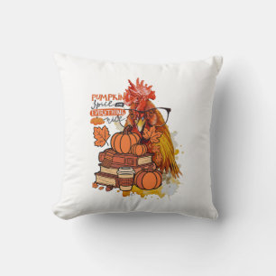 Pumpkin Gewürz und alles Nizza Fall Hühnchen Vib Kissen