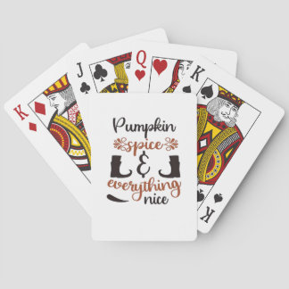 Pumpkin Gewürz und alles Nizza - Funny Herbst D Spielkarten