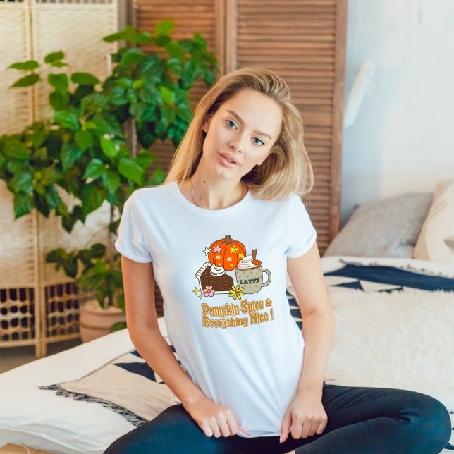Pumpkin Gewürz und alles Nizza Herbst Herbst T-Shirt (Von Creator hochgeladen)