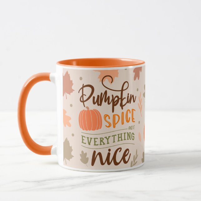 Pumpkin Gewürz und alles Nizza Tasse (Links)