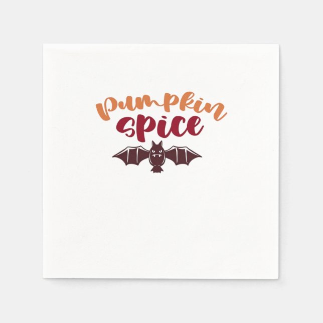 Pumpkin Gewürz und alles Nizza virale Slogan & Q Serviette (Vorderseite)
