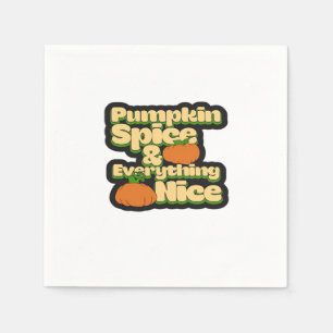 Pumpkin Gewürz und alles Nötig - Niedliche Pum Serviette