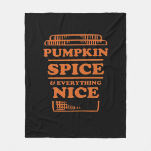 Pumpkin Gewürz und alles Nötige, Herbst des Des Fleecedecke