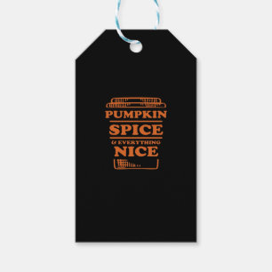 Pumpkin Gewürz und alles Nötige, Herbst des Des Geschenkanhänger