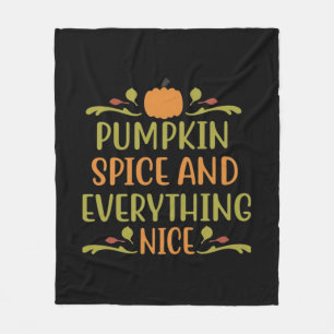 Pumpkin Gewürz und alles Nötige Slogan Sloth Fleecedecke