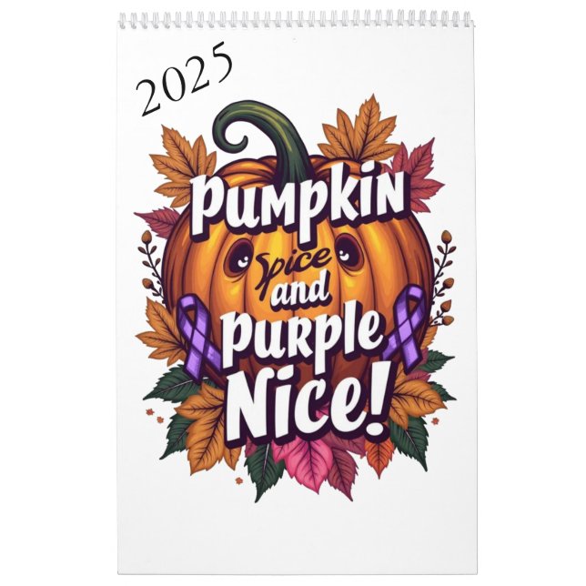 Pumpkin Gewürz und Lila Nice: Funny Fall Awarenes Kalender (Titelbild)