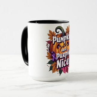 Pumpkin Gewürz und Lila Nice: Funny Fall Awarenes Tasse