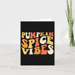 Pumpkin Gewürz Vibes Retro Autumn Vibes Karte