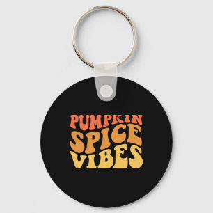 Pumpkin Gewürz Vibes Retro Herbstwoben 1 Schlüsselanhänger