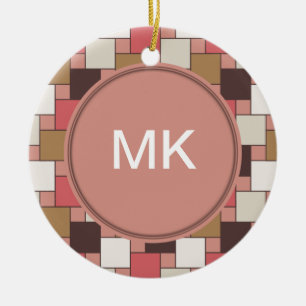 Pumpkin Gewürz Weave Muster Keramik Ornament