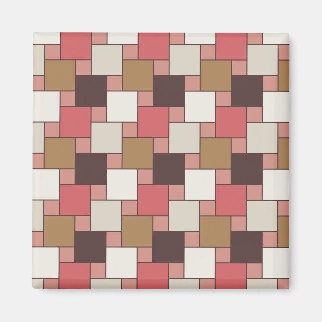 Pumpkin Gewürz Weave Muster Magnet (Vorne)