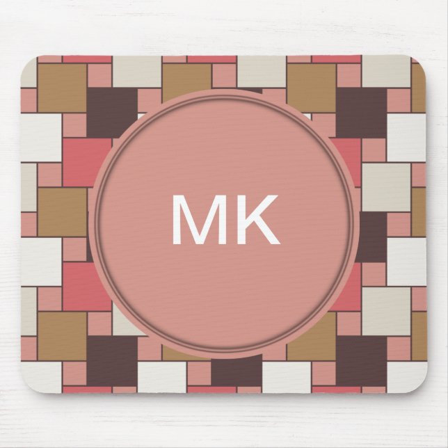 Pumpkin Gewürz Weave Muster Mousepad (Vorne)