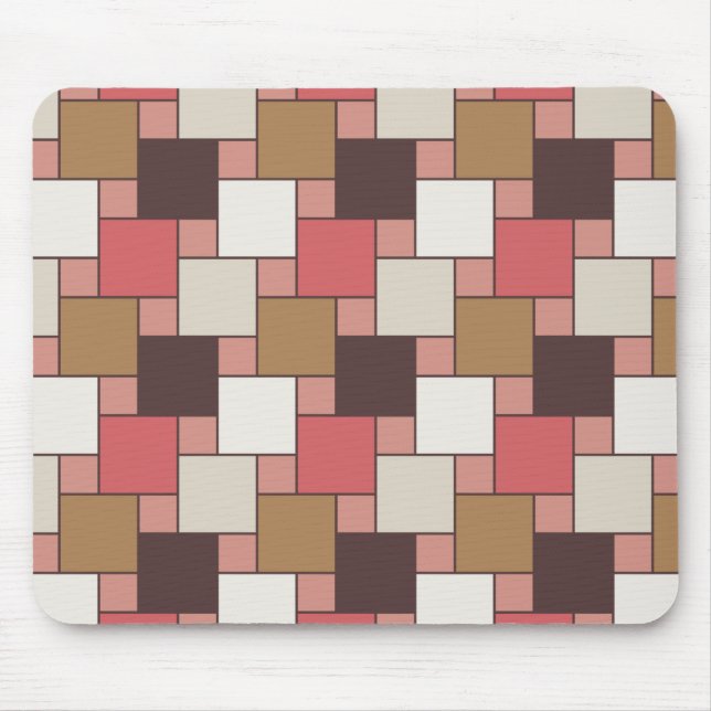 Pumpkin Gewürz Weave Muster Mousepad (Vorne)