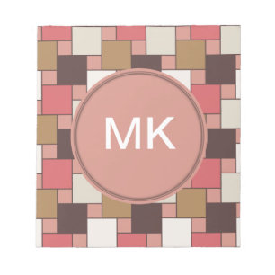 Pumpkin Gewürz Weave Muster Notizblock