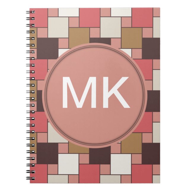 Pumpkin Gewürz Weave Muster Notizblock (Vorderseite)