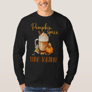 Pumpkin Gewürz & Wein Verkostung niedlichen Herbst T-Shirt