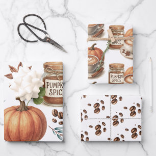 Pumpkin Gewürzcreme Geschenkpapier Set