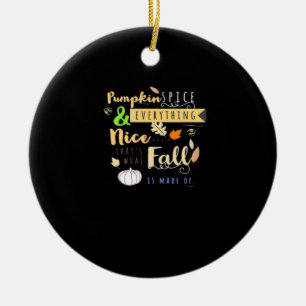 Pumpkin Gewürze & Alles Gute Trend & Spaß Quot Keramik Ornament