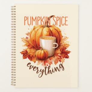 Pumpkin Gewürze alles - Latte & Herbstblätter Planer