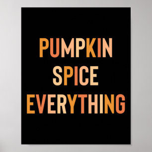 Pumpkin Gewürze Alles Niedliche Fall Regenbogen Poster