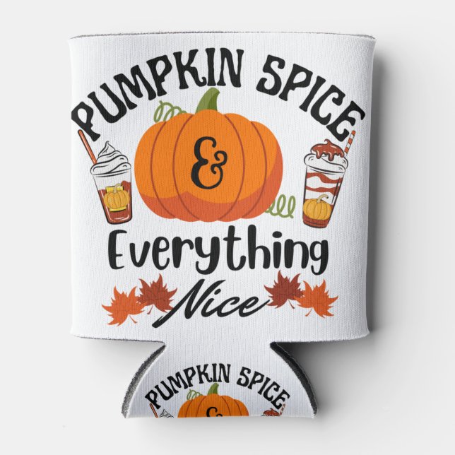 Pumpkin Gewürze alles schön Dosenkühler (Vorderseite)