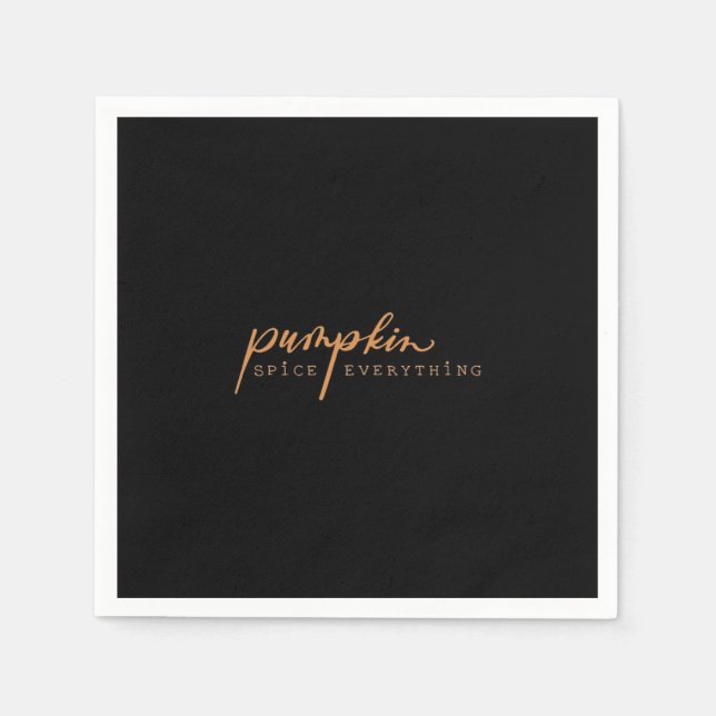 Pumpkin Gewürze alles Wesentliche Funny & Viral D Serviette (Vorderseite)