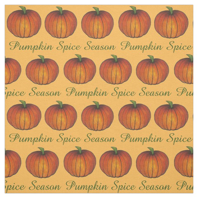 Pumpkin Gewürze Jahreszeit Herbst Herbst Urlaub Stoff (Muster)