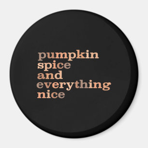 Pumpkin Gewürze und alles Nötige Schöne Herbst Magnet