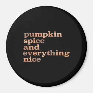 Pumpkin Gewürze und alles Nötige Schöne Herbst Magnet