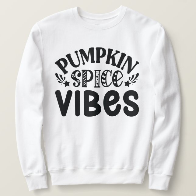 Pumpkin Gewürzflaschen mit Herbstlauben Kürbis Sweatshirt (Design vorne)